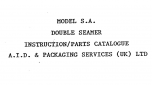 Model S.A. Double Seamer